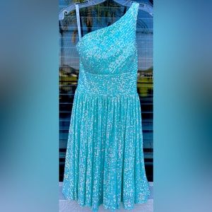 Aqua Cocktail dress in size 00 by Sophia Thomas.